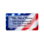 Patriotic American Flag Address Label