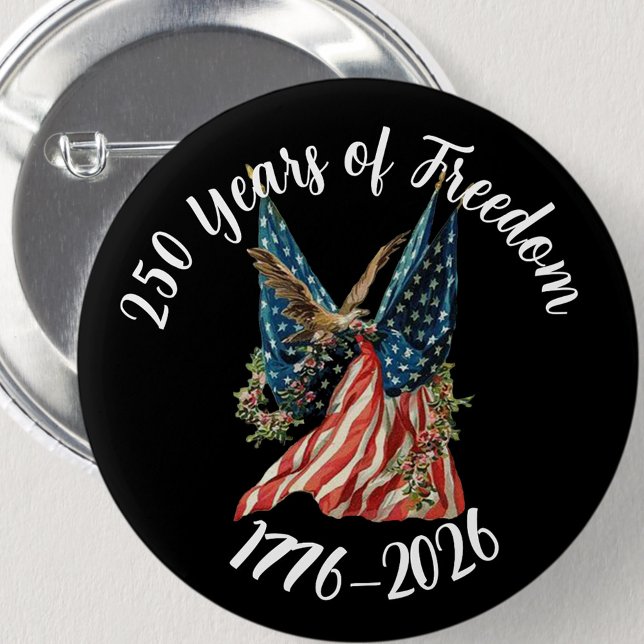 Patriotic American Flag and Eagle USA 250th Button (Creator Uploaded)