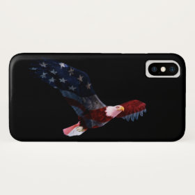Patriotic American Flag Bald Eagle Case-Mate iPhone Case