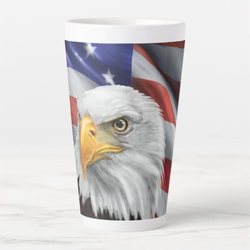 Patriotic American Flag Bald Eagle Coffee Mug