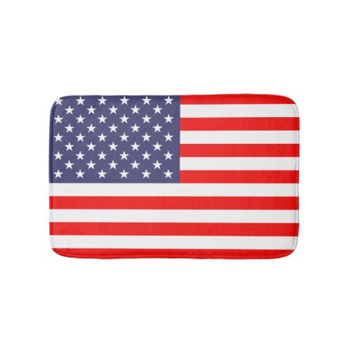 Patriotic American flag bathroom non slip bath mat