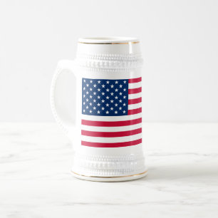 Patriotic American Flag Beer Stein