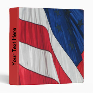 Patriotic American Flag Binder