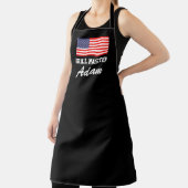 Patriotic American flag black grill master BBQ Apron | Zazzle