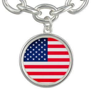 Patriotic American Flag Bracelet