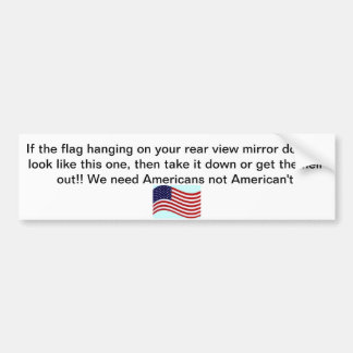 Patriotic American Flag bumper sticker