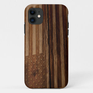 Patriotic American Flag Burned on Old Wood Grain 2 iPhone 11 Case