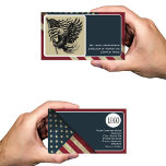 Patriotic American Flag Business Card