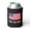 Patriotic American flag can cooler | Personalize