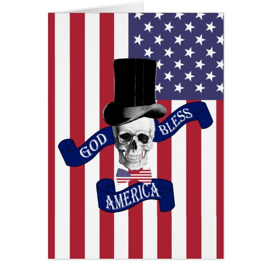 Patriotic American flag Cards (Front)