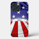 Patriotic American Flag Case-Mate iPhone Case (Back)
