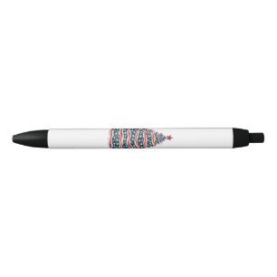 Patriotic American Flag Christmas Tree Pen