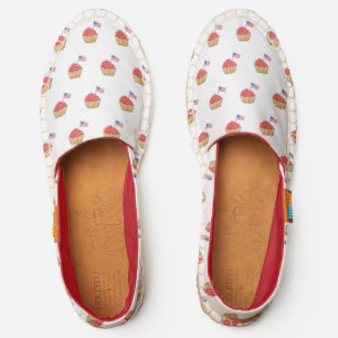 Patriotic American Flag Cupcakes Red Espadrilles