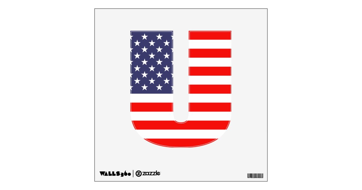Patriotic American Flag Custom Cut Out Letter Sign Wall Decal Zazzle Patriotic American Flag Custom Cut Out