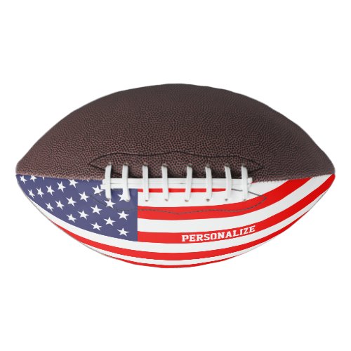 Patriotic American flag custom football sport gift