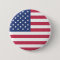 Patriotic American Flag Custom Size Pin Button