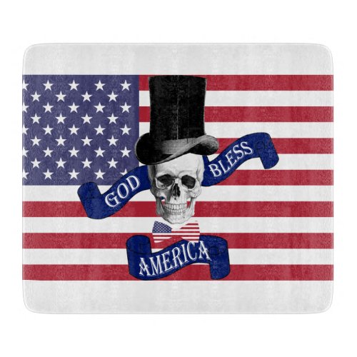 Patriotic American flag Cutting Board