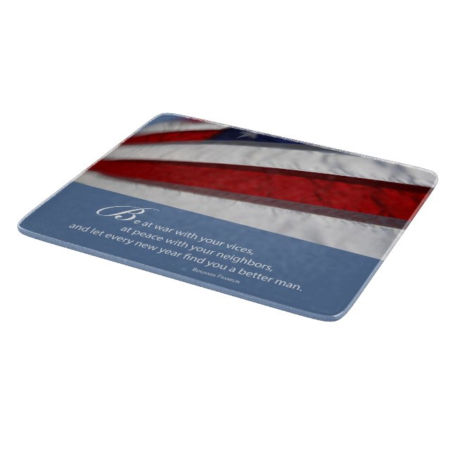 Patriotic, American Flag Cutting Board (Corner)