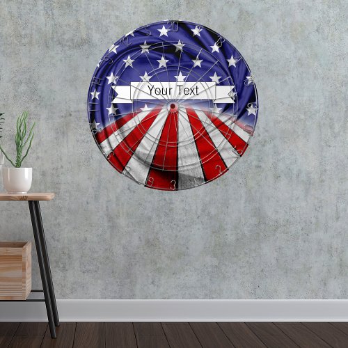 Patriotic American Flag Dart Board