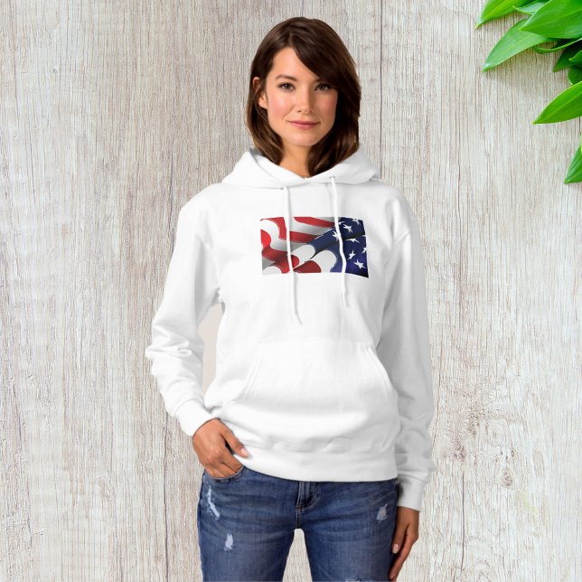 Patriotic American Flag Design Stars and Stripes  Hoodie (Creator Uploaded)