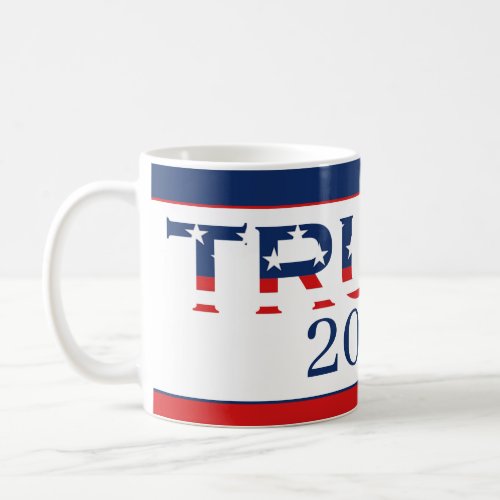 Patriotic American Flag Donald Trump 2024 Coffee Mug