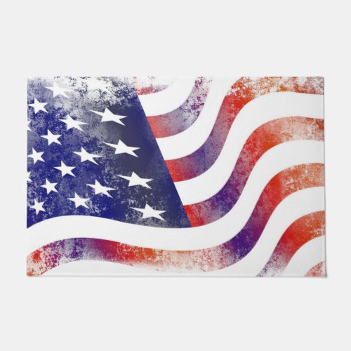  Patriotic  American flag  Doormat