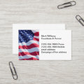 Patriotic American Flag Election Contact Cards | Zazzle