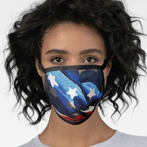 Patriotic American Flag face mask