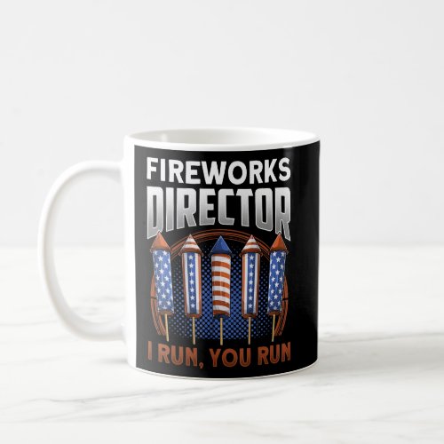 Patriotic   American Flag Fireworks Director 4th O Coffee Mug