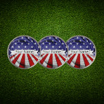 Patriotic American Flag Golf Ball Marker