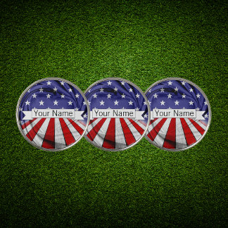 Patriotic American Flag Golf Ball Marker