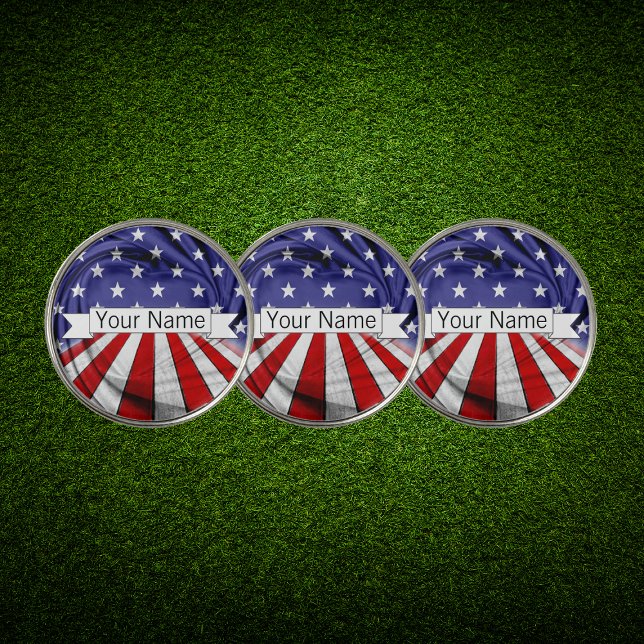 Patriotic American Flag Golf Ball Marker (Creator Uploaded)