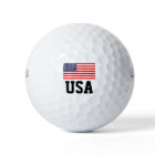 Patriotic American flag golf ball set | USA pride | Zazzle