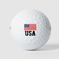 Patriotic American flag golf ball set | USA pride