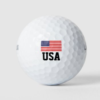 Patriotic American Flag Golf Ball Set | Usa Pride by iprint at Zazzle