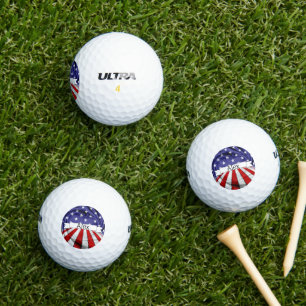 Patriotic American Flag Golf Balls