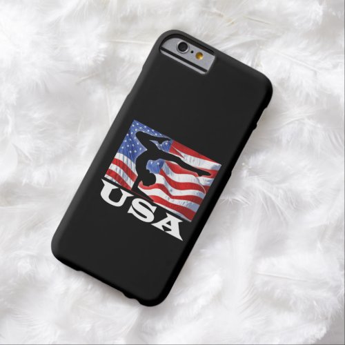 Patriotic American Flag Gymnastics Barely There iPhone 6 Case