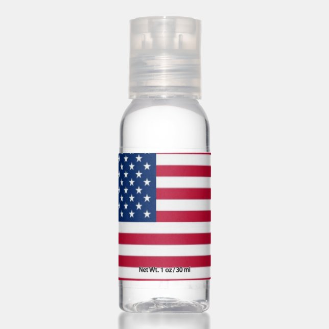 Patriotic American Flag Hand Sanitizer (Front)