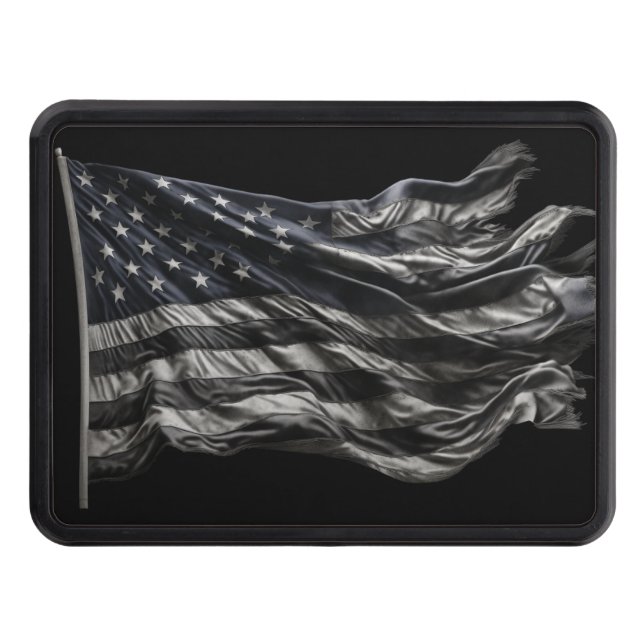 Patriotic American flag  Hitch Cover (Front)
