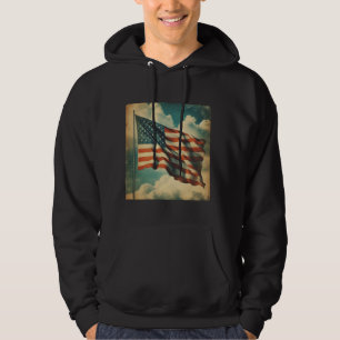Patriotic American Flag Hoodie
