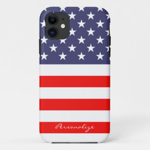 Patriotic American Flag Iphone 11 case Personalize