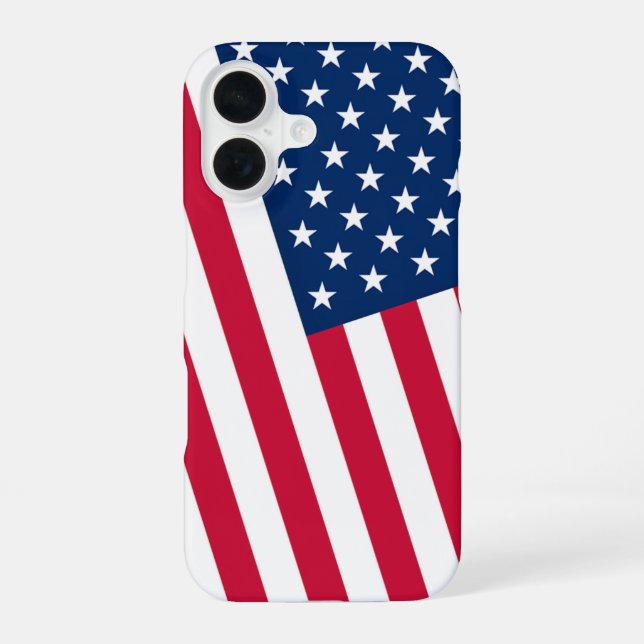 Patriotic American Flag iPhone Case (Back)