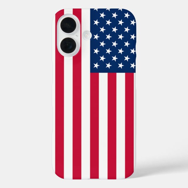 Patriotic American Flag iPhone Case (Back)