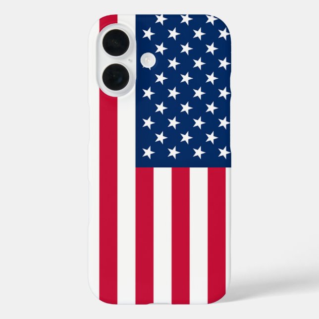 Patriotic American Flag iPhone Case (Back)