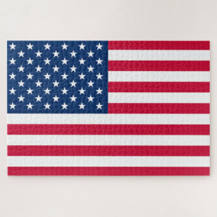 Patriotic American Flag Jigsaw Puzzle