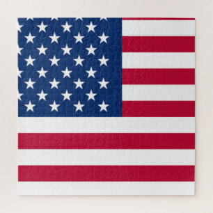 Patriotic American Flag Jigsaw Puzzle