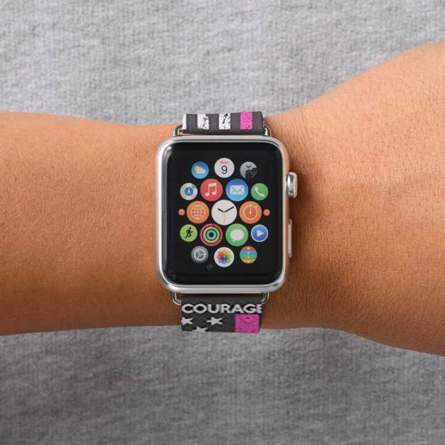 patriotic american flag july 4th apple watch band (In Situ)