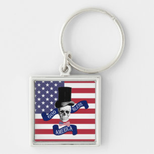 Patriotic American flag Keychain