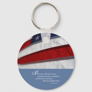 Patriotic, American Flag Keychain
