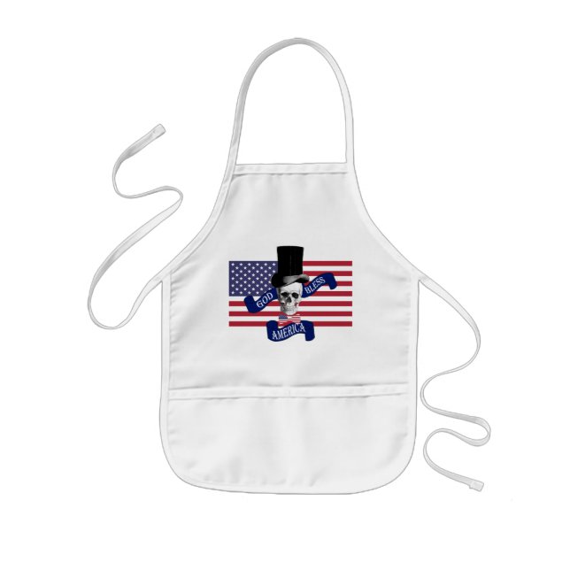 Patriotic American flag Kids' Apron (Front)